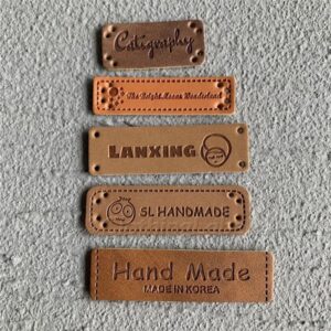custom leather tags